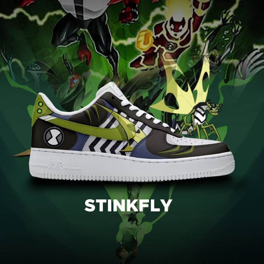 JWFancy Stinkfly Ben 10 Air Low-Top Sneakers Shoes For Men And Women