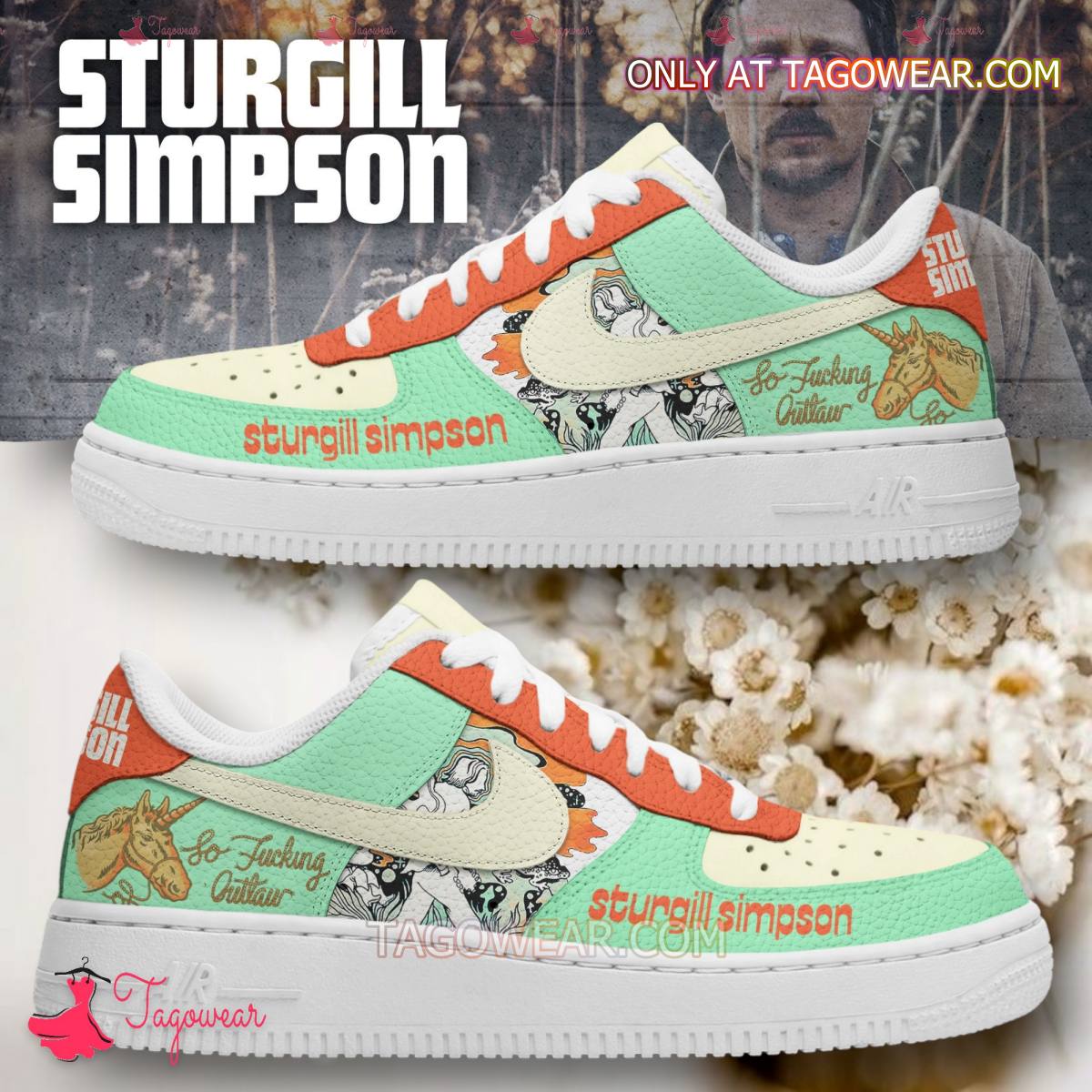 JWFancy Sturgill Simpson Air Low-Top Sneakers Shoes For Men And Women