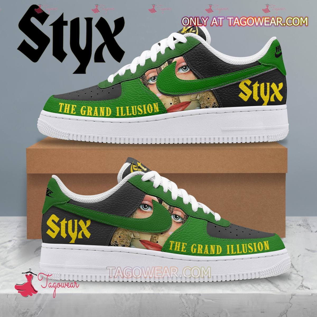 JWFancy Styx The Grand Illusion Air Low-Top Sneakers Shoes For Men And Women