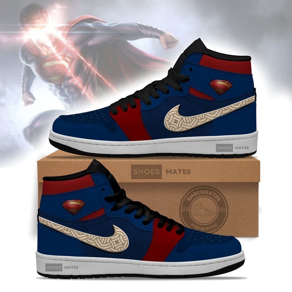 JWFancy Superman AJ1 High Sneakers Shoes For Men And Women