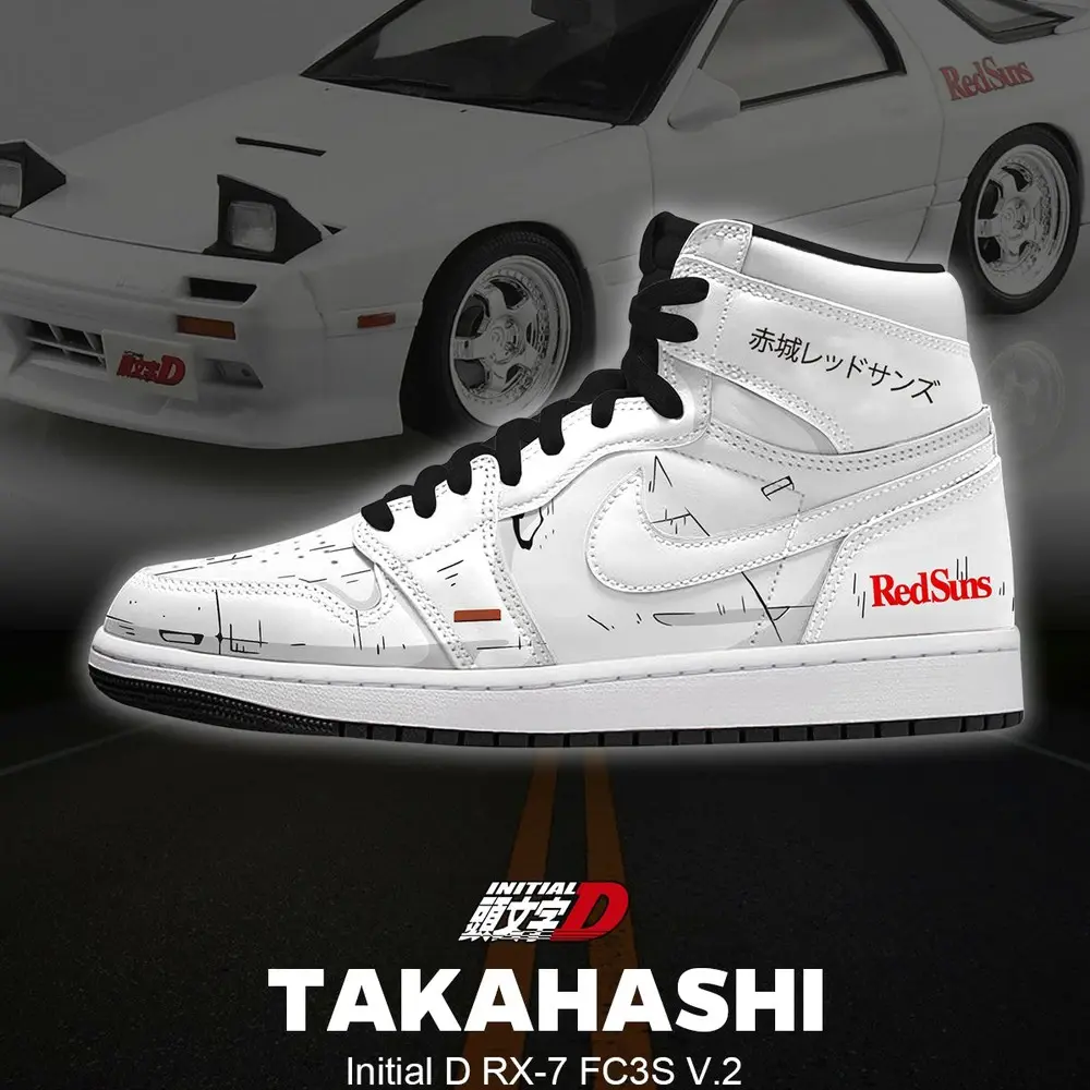 JWFancy Takahashi RX-7 FC3S V.1 AJ1 High Sneakers Shoes For Men And Women