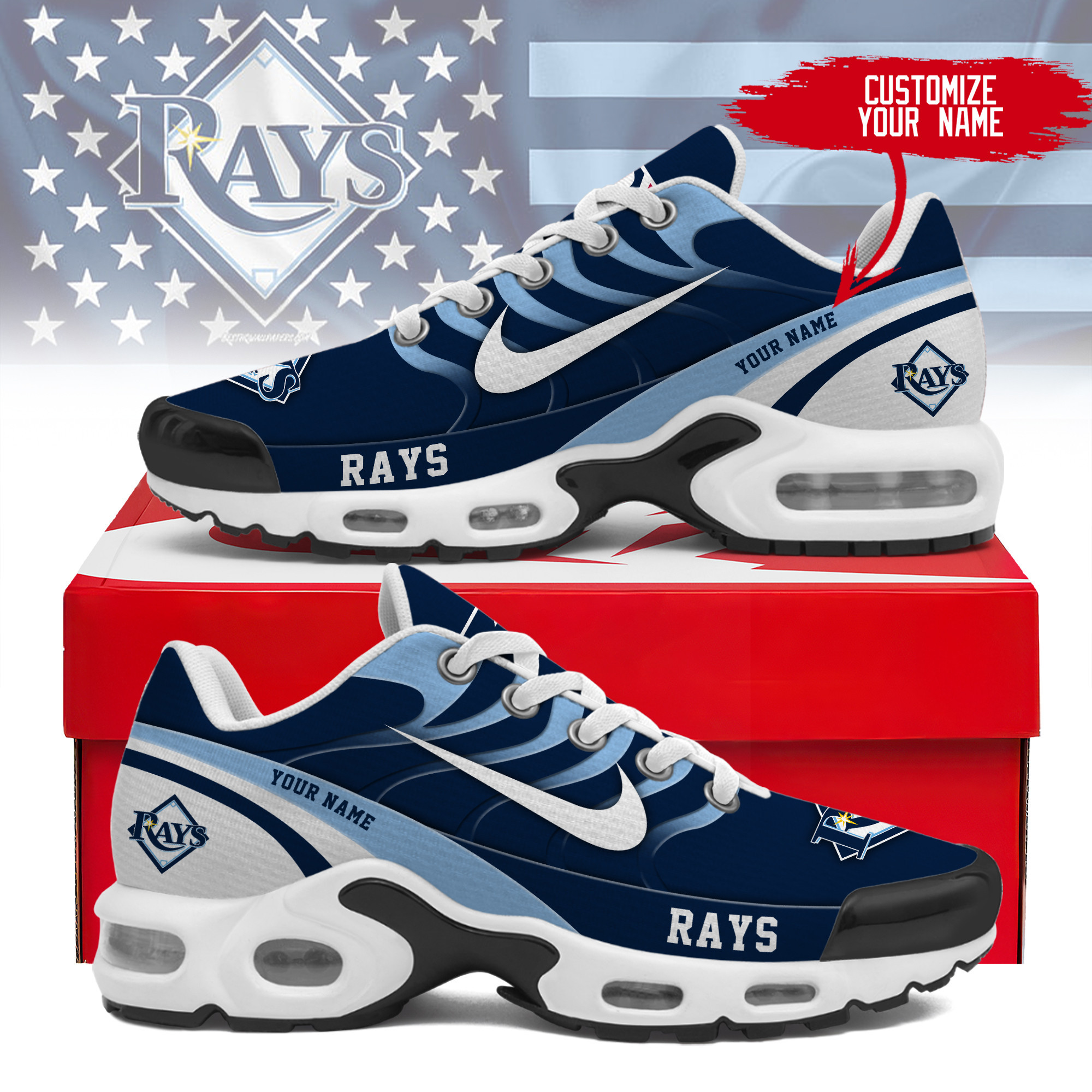 JWFancy Tampa Bay Rays TN Shoes Sneakers For Men And Women