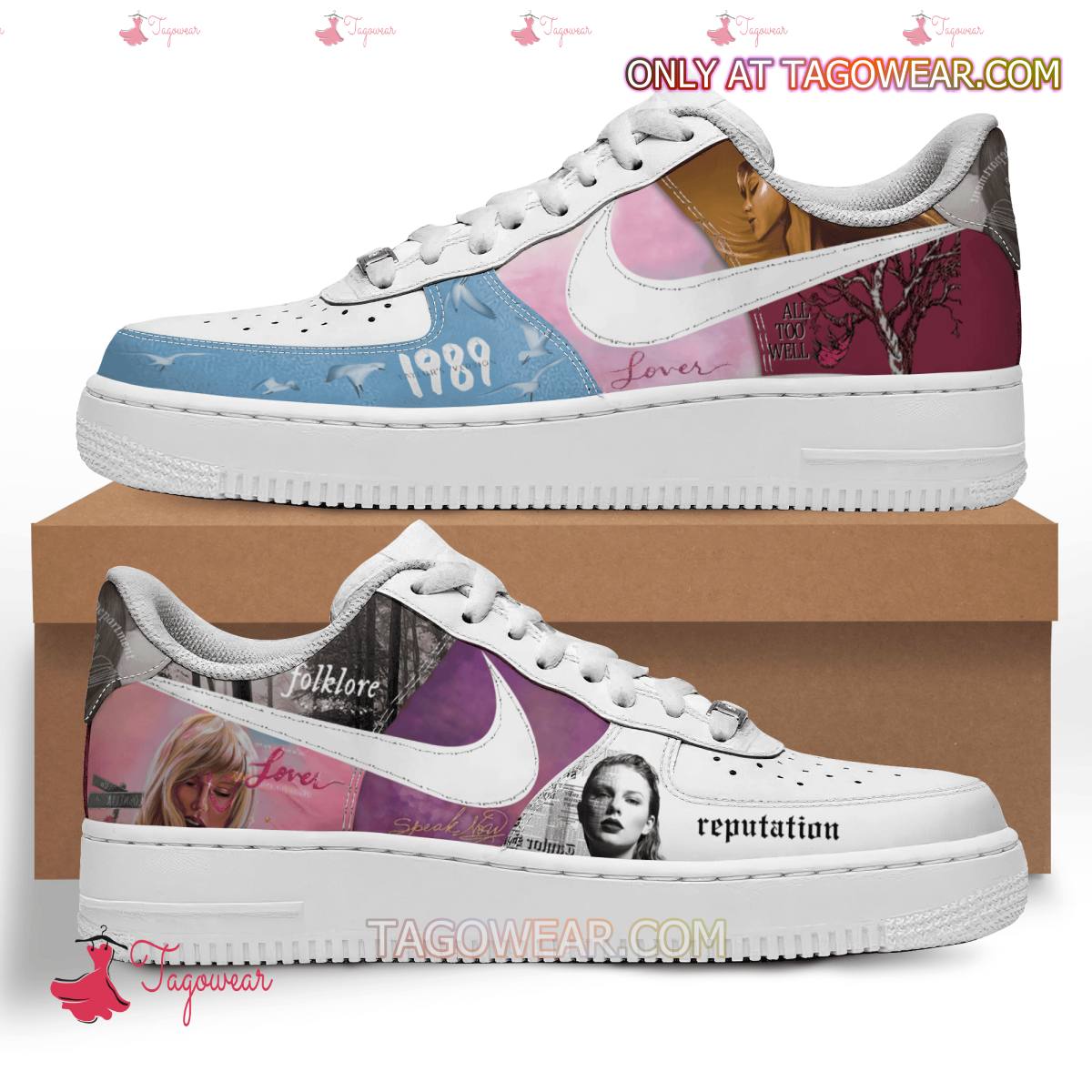 JWFancy Taylor Swift Albums Air Low-Top Sneakers Shoes For Men And Women