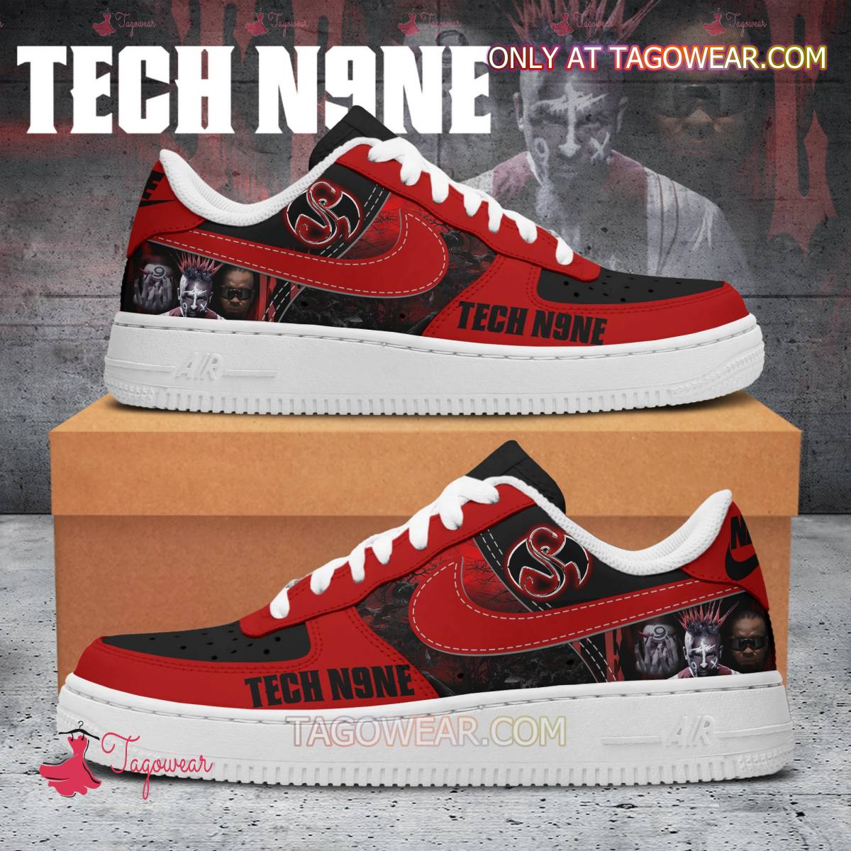 JWFancy Tech N9ne Air Low-Top Sneakers Shoes For Men And Women