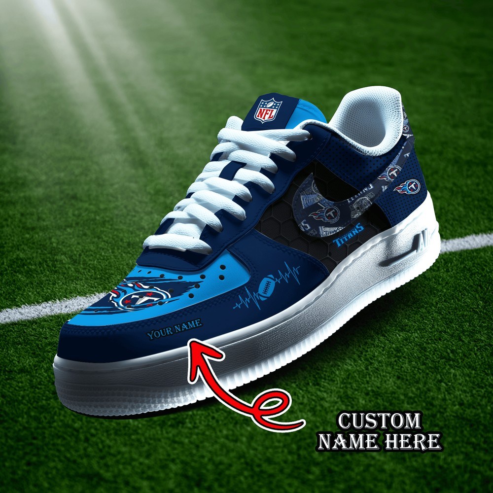 JWFancy Tennessee Titans Version 5 Air Low-Top Sneakers Shoes For Men And Women