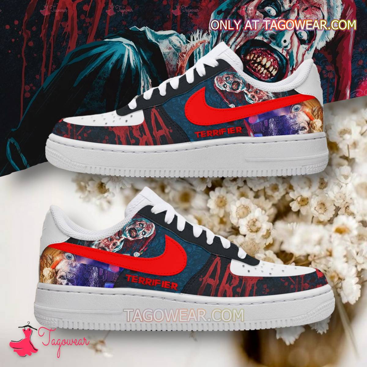 JWFancy Terrifier 3 Air Low-Top Sneakers Shoes For Men And Women