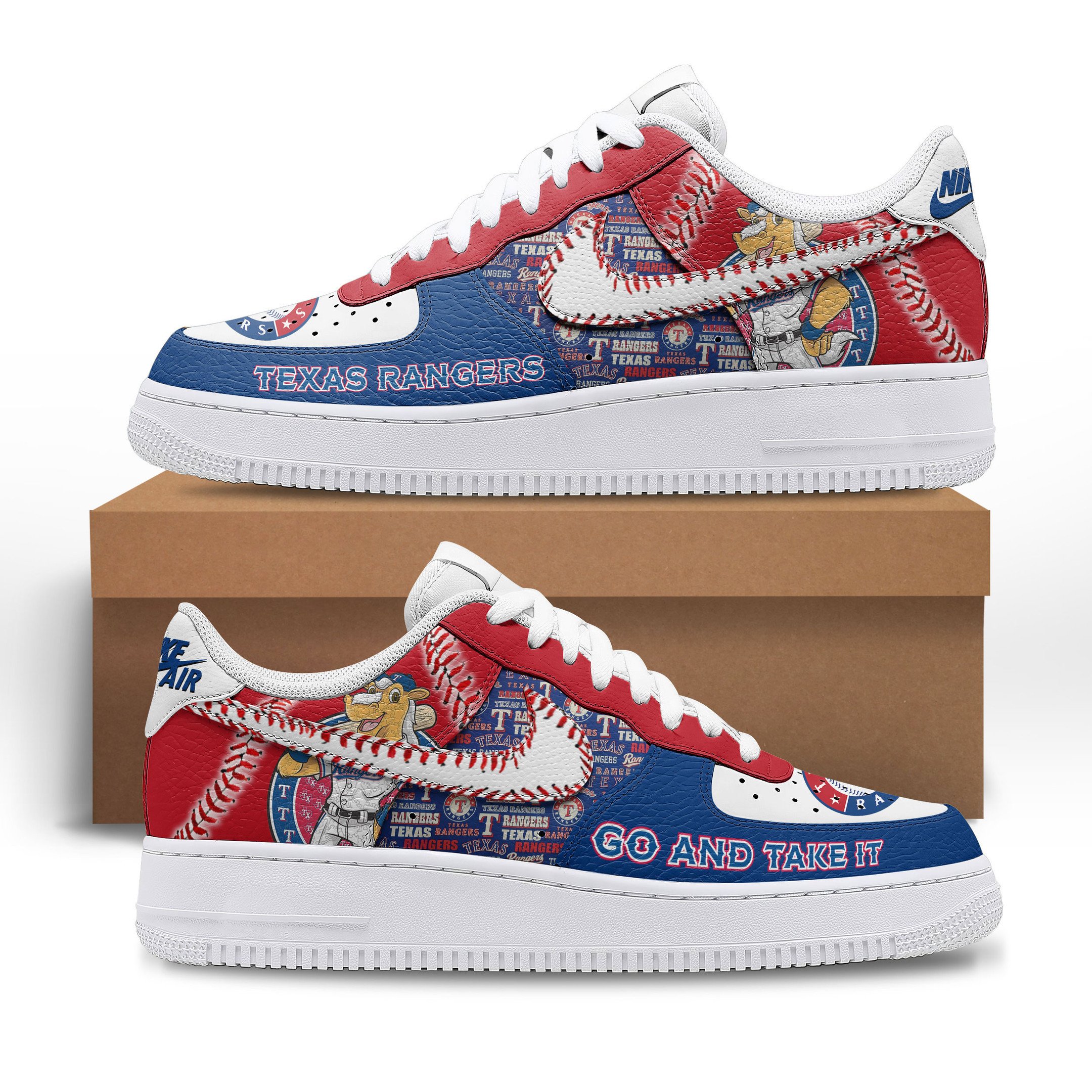 JWFancy Texas Rangers Air Low-Top Sneakers Shoes For Men And Women