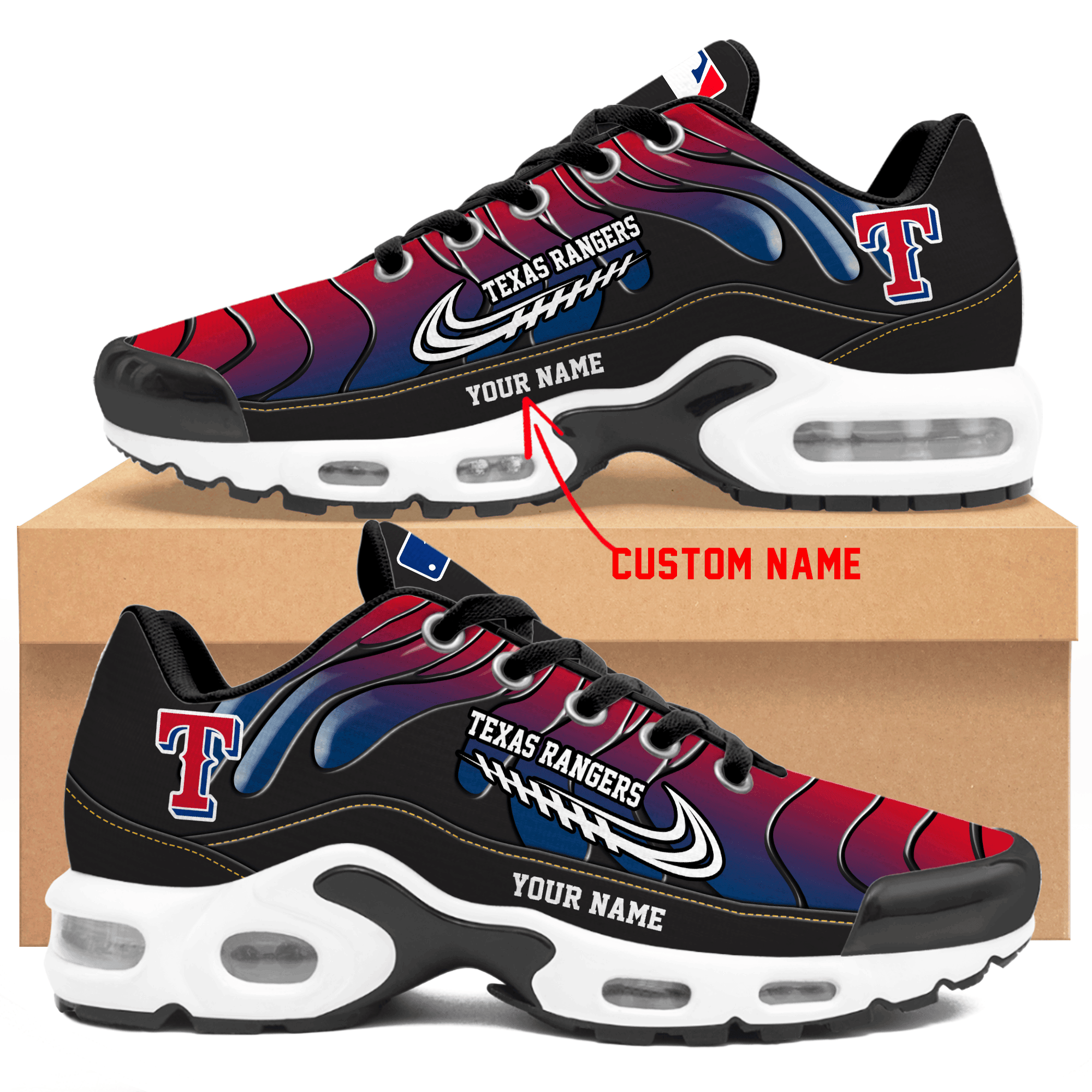 JWFancy Texas Rangers TN Shoes Sneakers For Men And Women