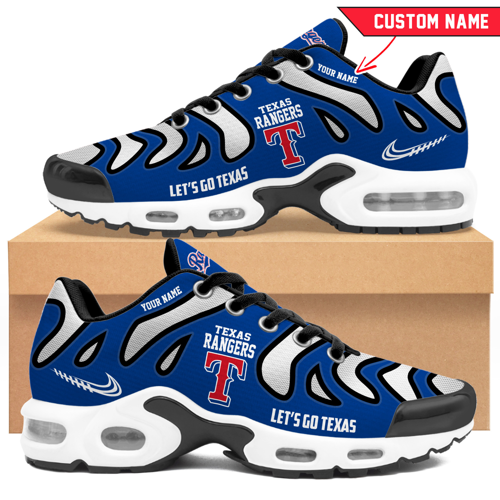 JWFancy Texas Rangers TN Shoes Sneakers For Men And Women