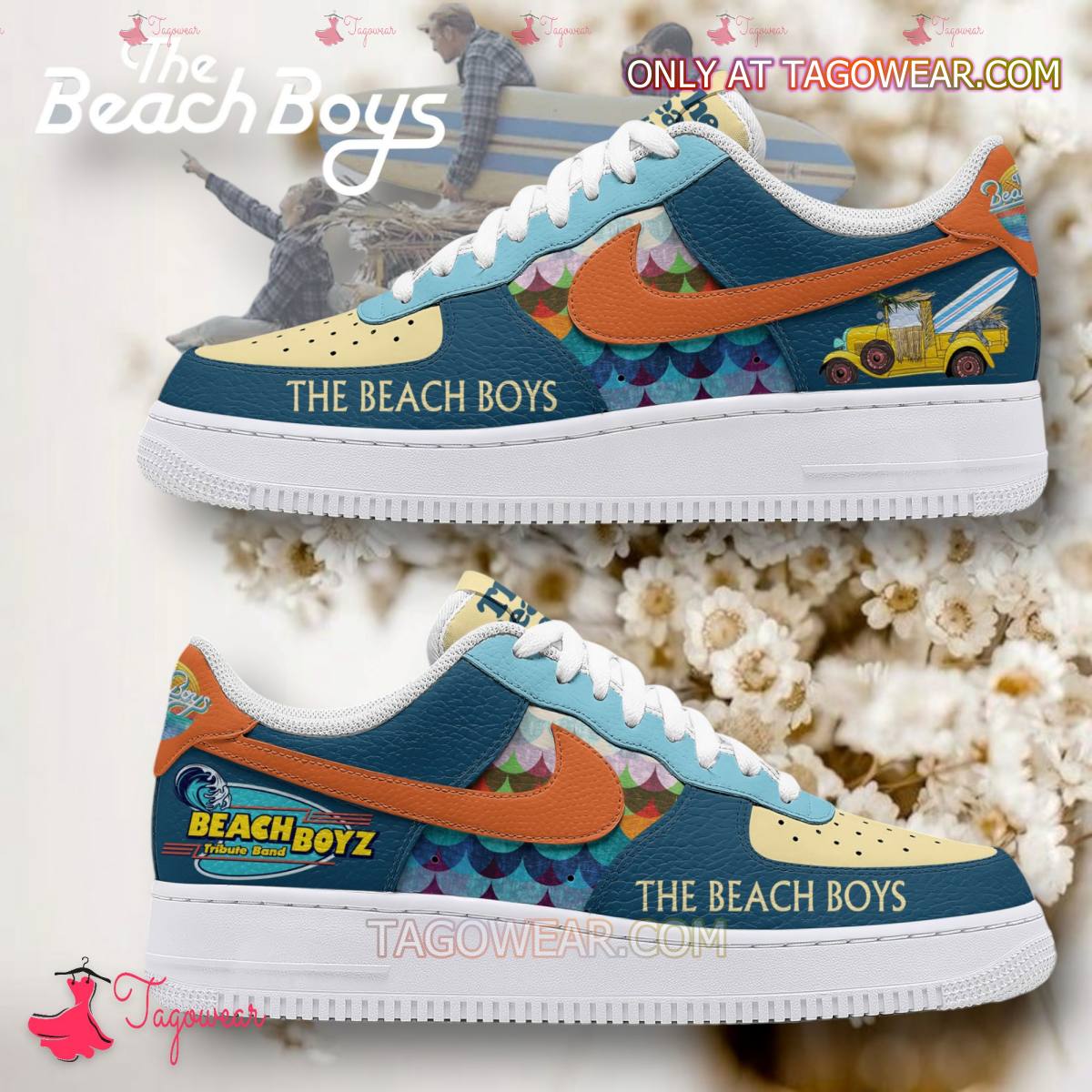 JWFancy The Beach Boys Air Low-Top Sneakers Shoes For Men And Women