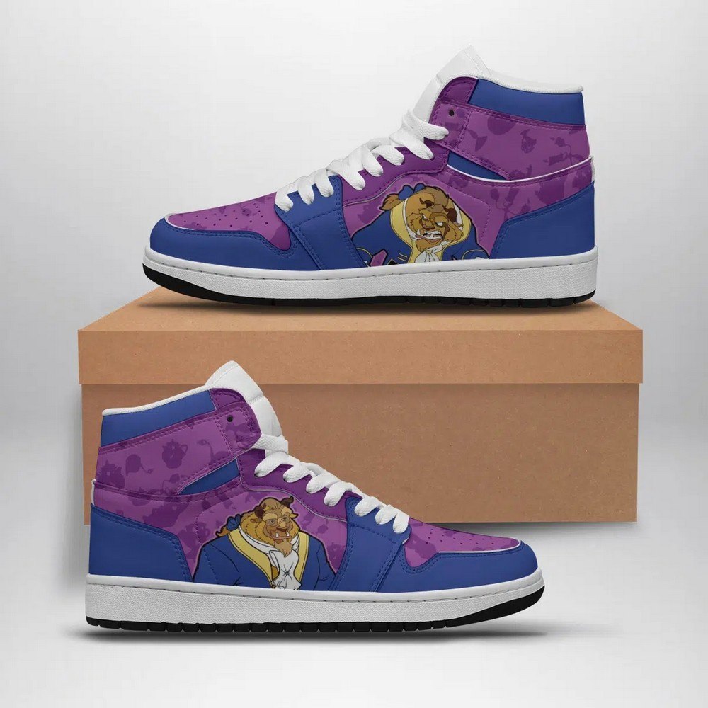 JWFancy The Beast Disney AJ1 High Sneakers Shoes For Men And Women