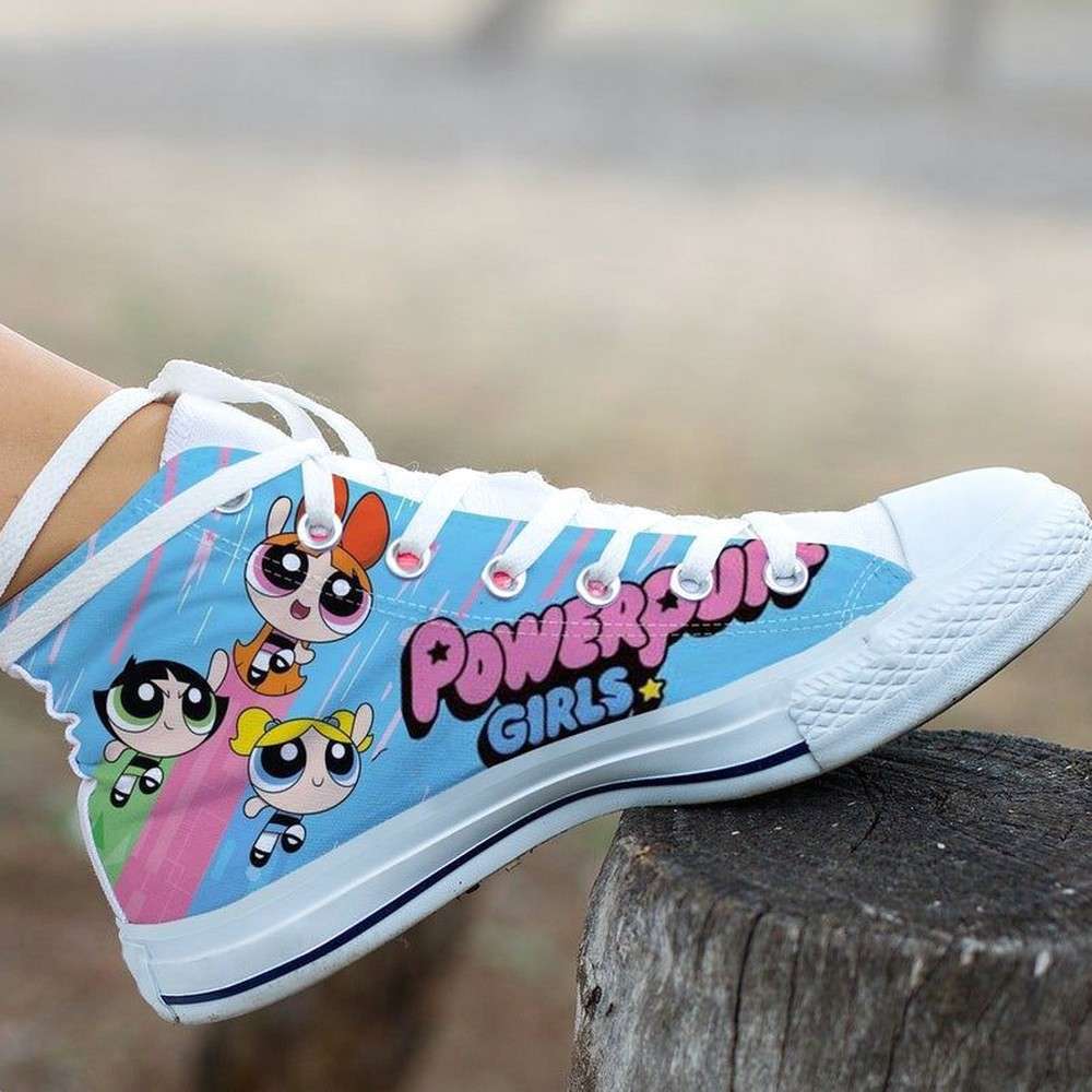 JWFancy The Powerpuff Girls Superhero AJ1 High Sneakers Shoes For Men And Women