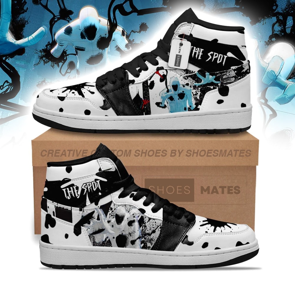 JWFancy The Spot Spider-Verse AJ1 High Sneakers Shoes For Men And Women