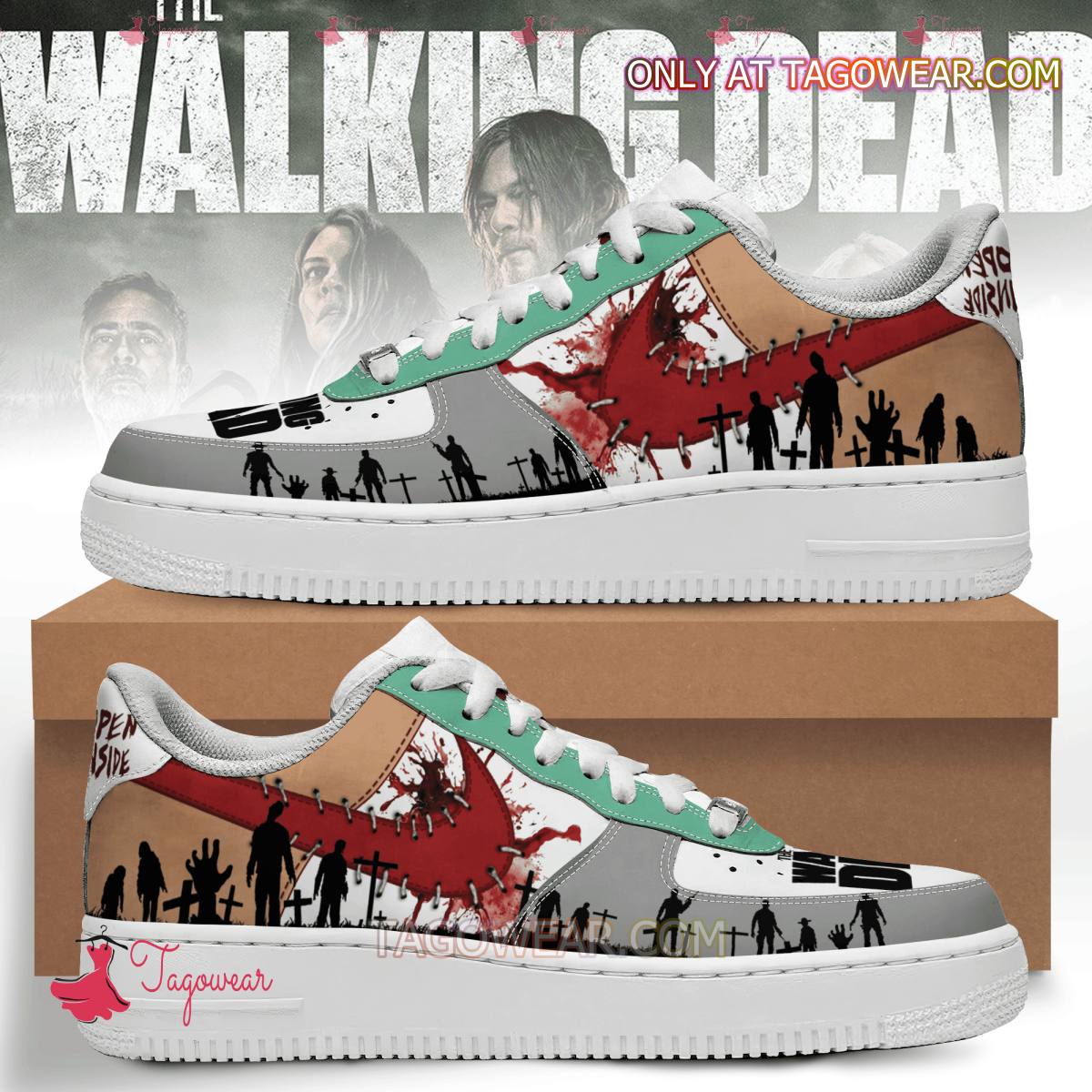 JWFancy The Walking Dead Air Low-Top Sneakers Shoes For Men And Women