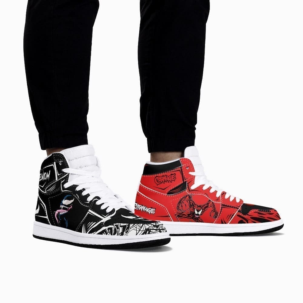 JWFancy Venom Carnage AJ1 High Sneakers Shoes For Men And Women