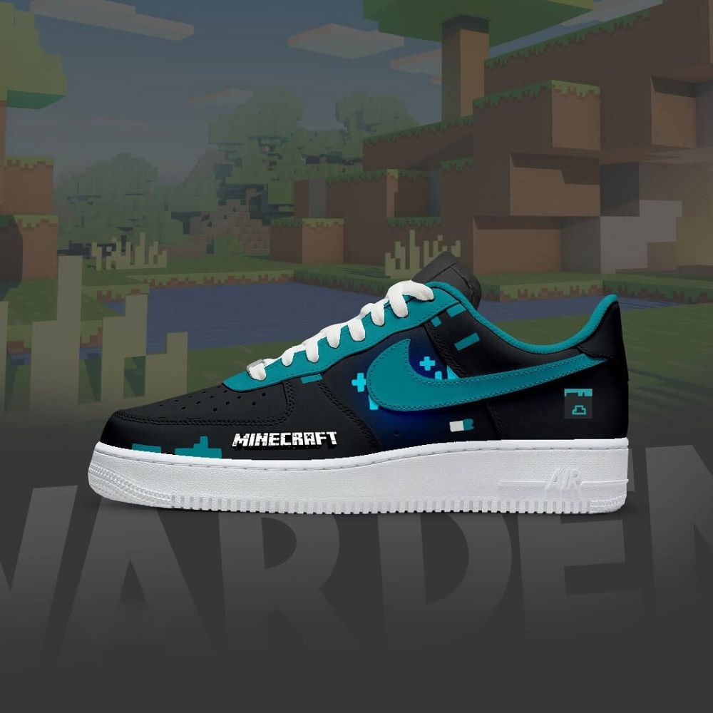 JWFancy Warden Minecraft Air Low-Top Sneakers Shoes For Men And Women