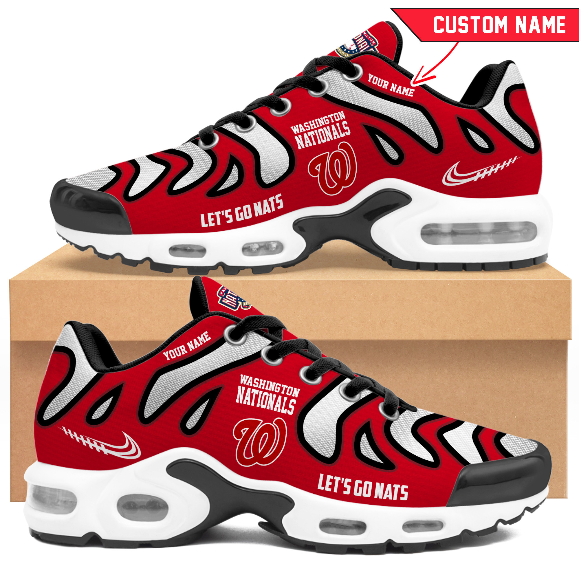 JWFancy Washington Nationals TN Shoes Sneakers For Men And Women