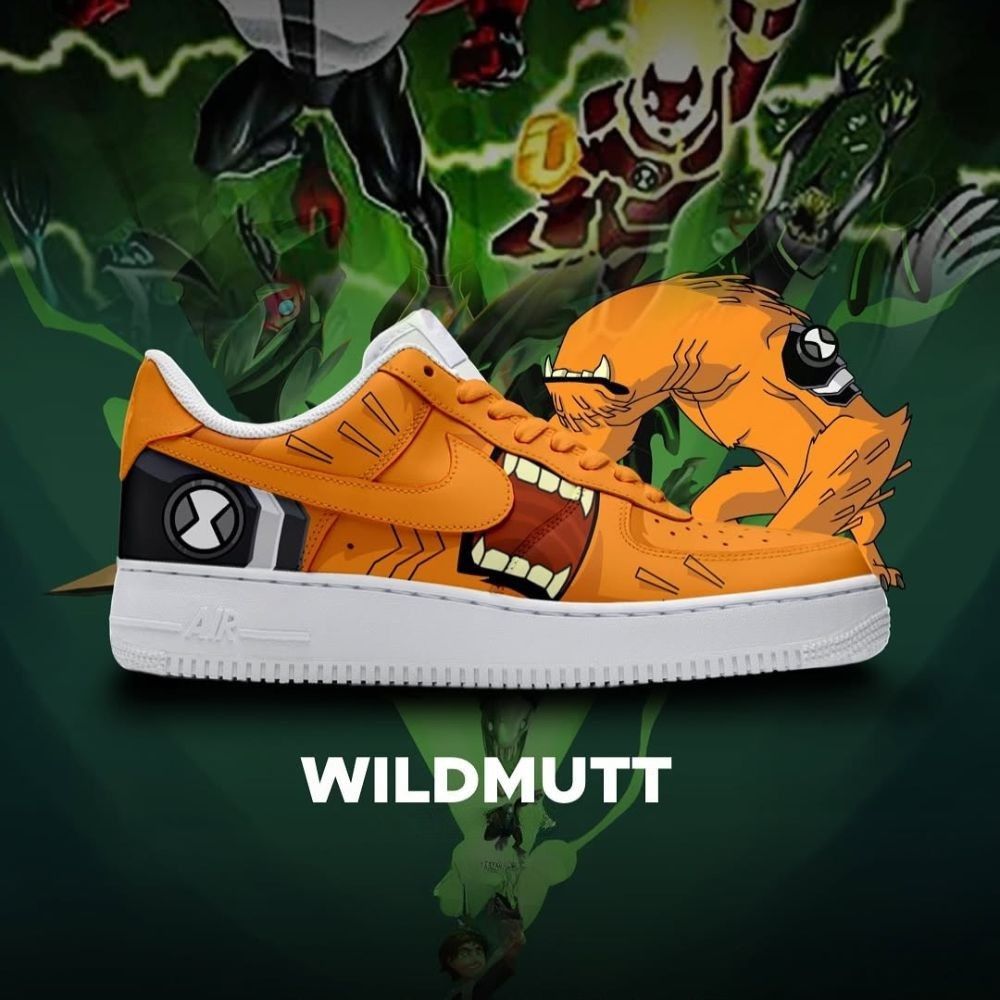 JWFancy Wildmutt Ben 10 Air Low-Top Sneakers Shoes For Men And Women