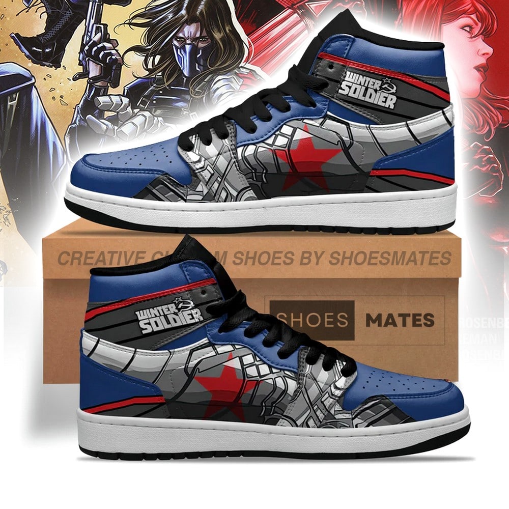 JWFancy Winter Soldier AJ1 High Sneakers Shoes For Men And Women