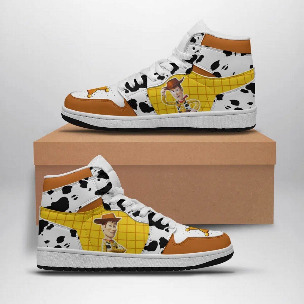 JWFancy Woody Disney AJ1 High Sneakers Shoes For Men And Women