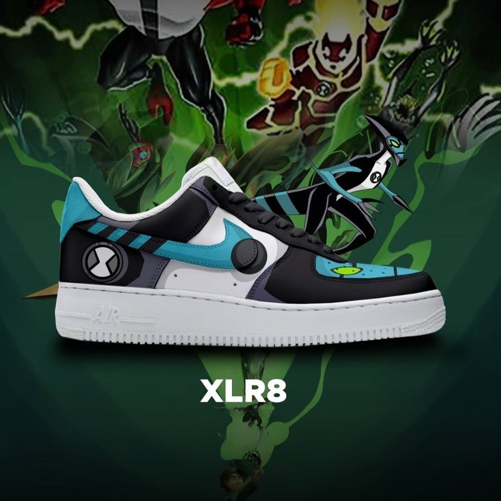 JWFancy XLR8 Ben 10 Air Low-Top Sneakers Shoes For Men And Women