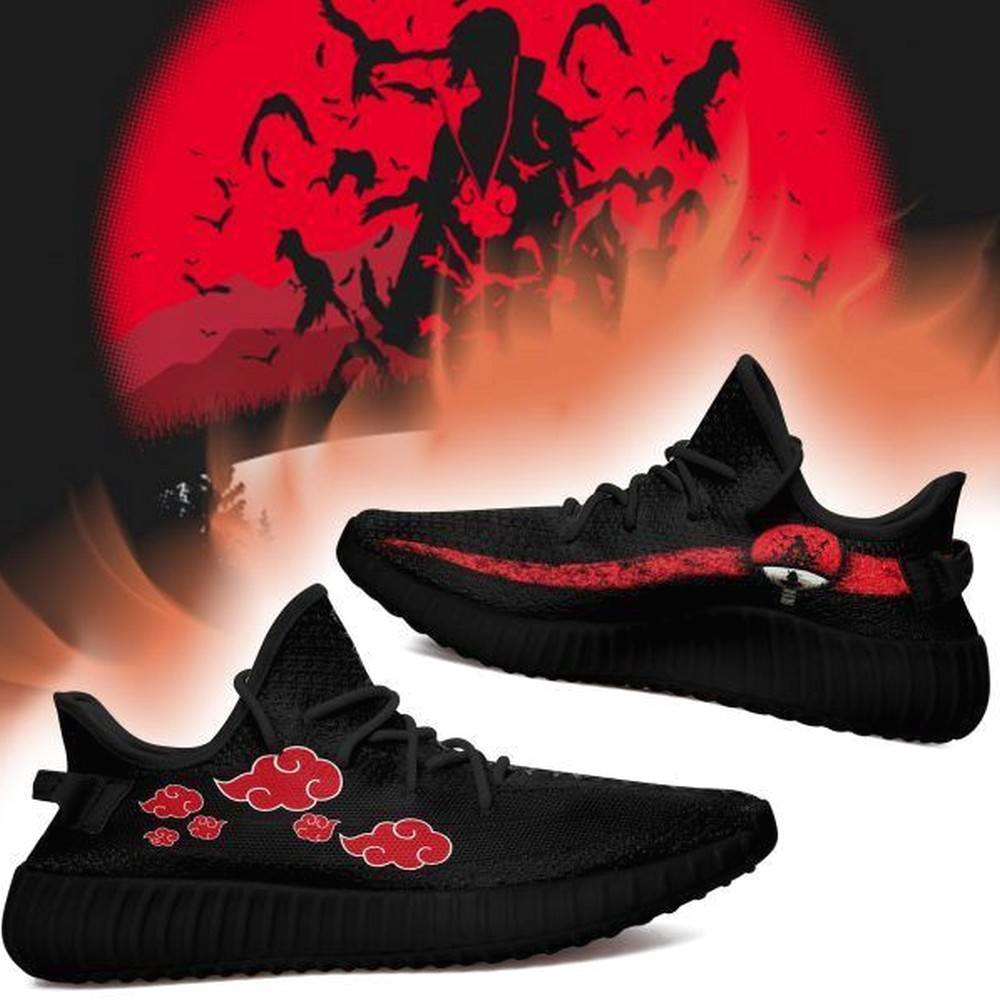 JWFancy Akatsuki Uchiha Naruto Black  Max Soul Shoes Sneakers For Men And Women
