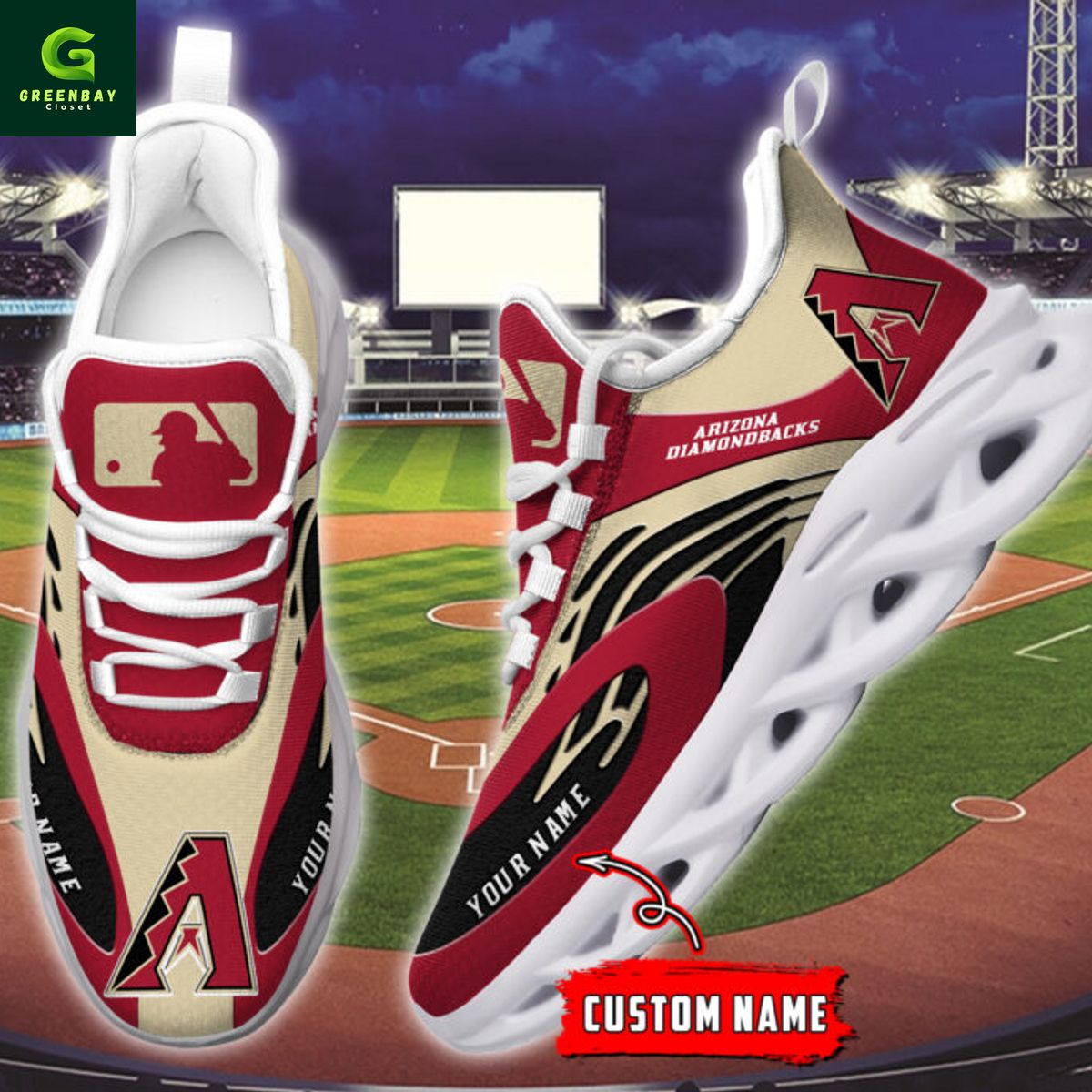 JWFancy Arizona Diamondbacks Max Soul Shoes Sneakers For Men And Women