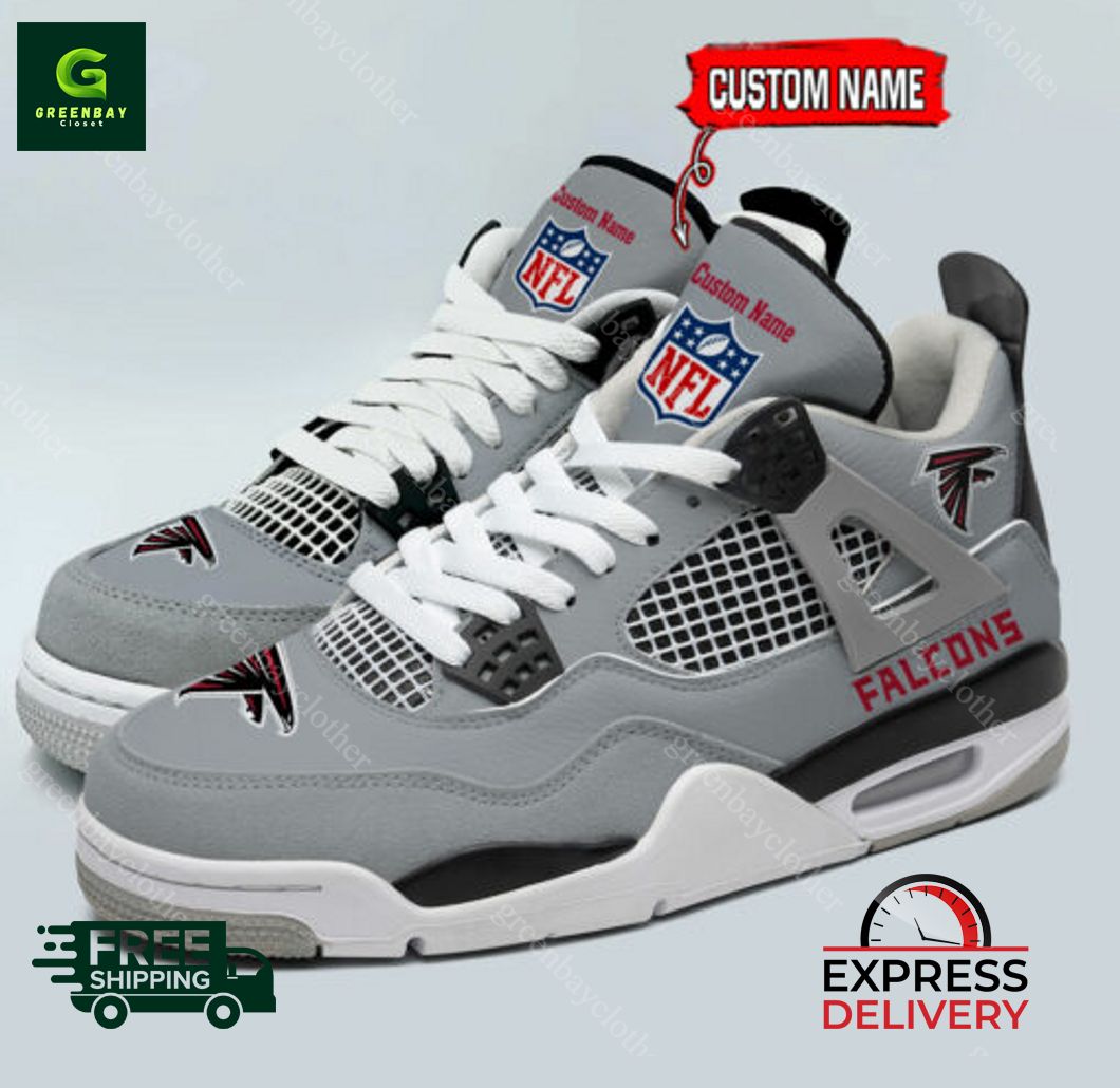 JWFancy Atlanta Falcons AJ4 Sneakers Shoes For Men And Women