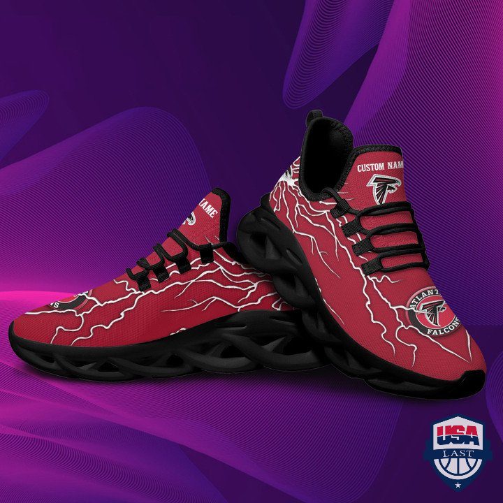 JWFancy Atlanta Falcons Thunderbolt Max Soul Shoes Sneakers For Men And Women