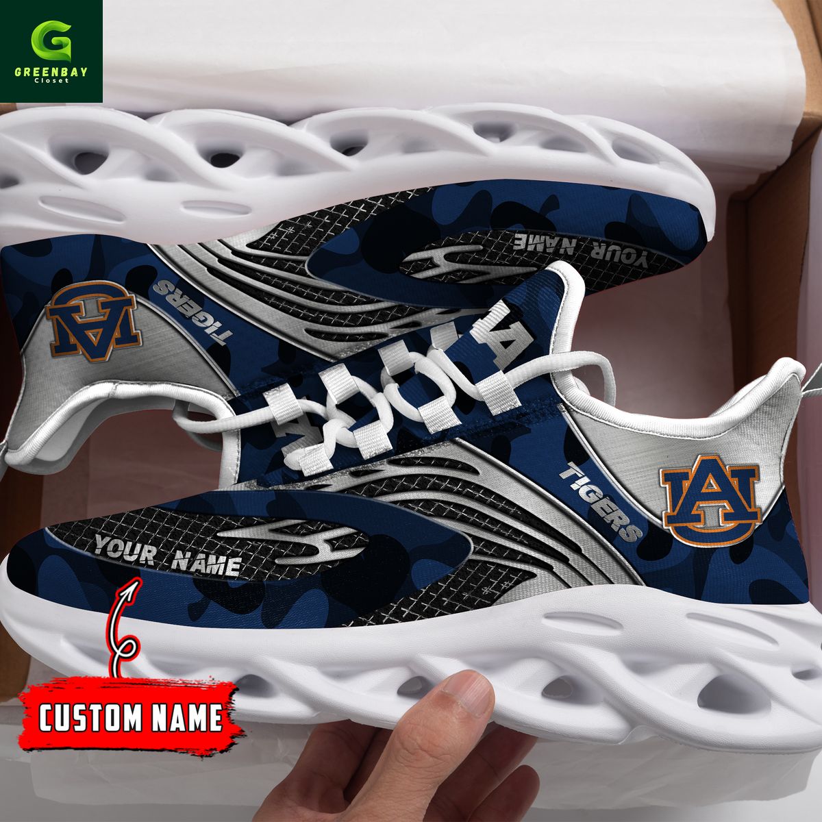 JWFancy Auburn Tigers Max Soul Shoes Sneakers For Men And Women