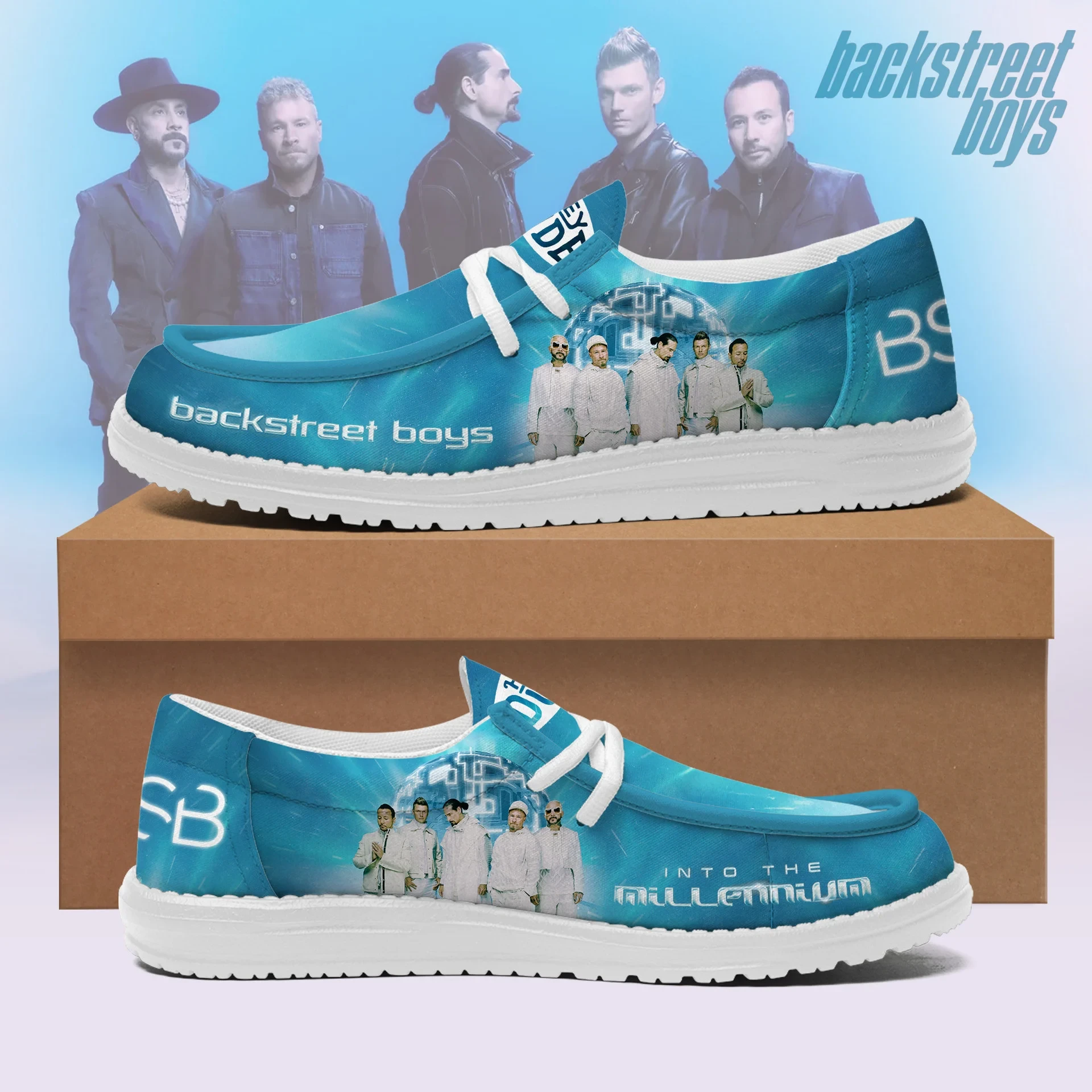 JWFancy Backstreet Boys Hey Dude Shoes Wally Men’s Lace Up Loafers Comfortable For Men And Women