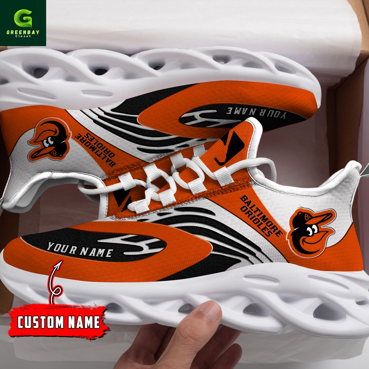 JWFancy Baltimore Orioles Max Soul Shoes Sneakers For Men And Women