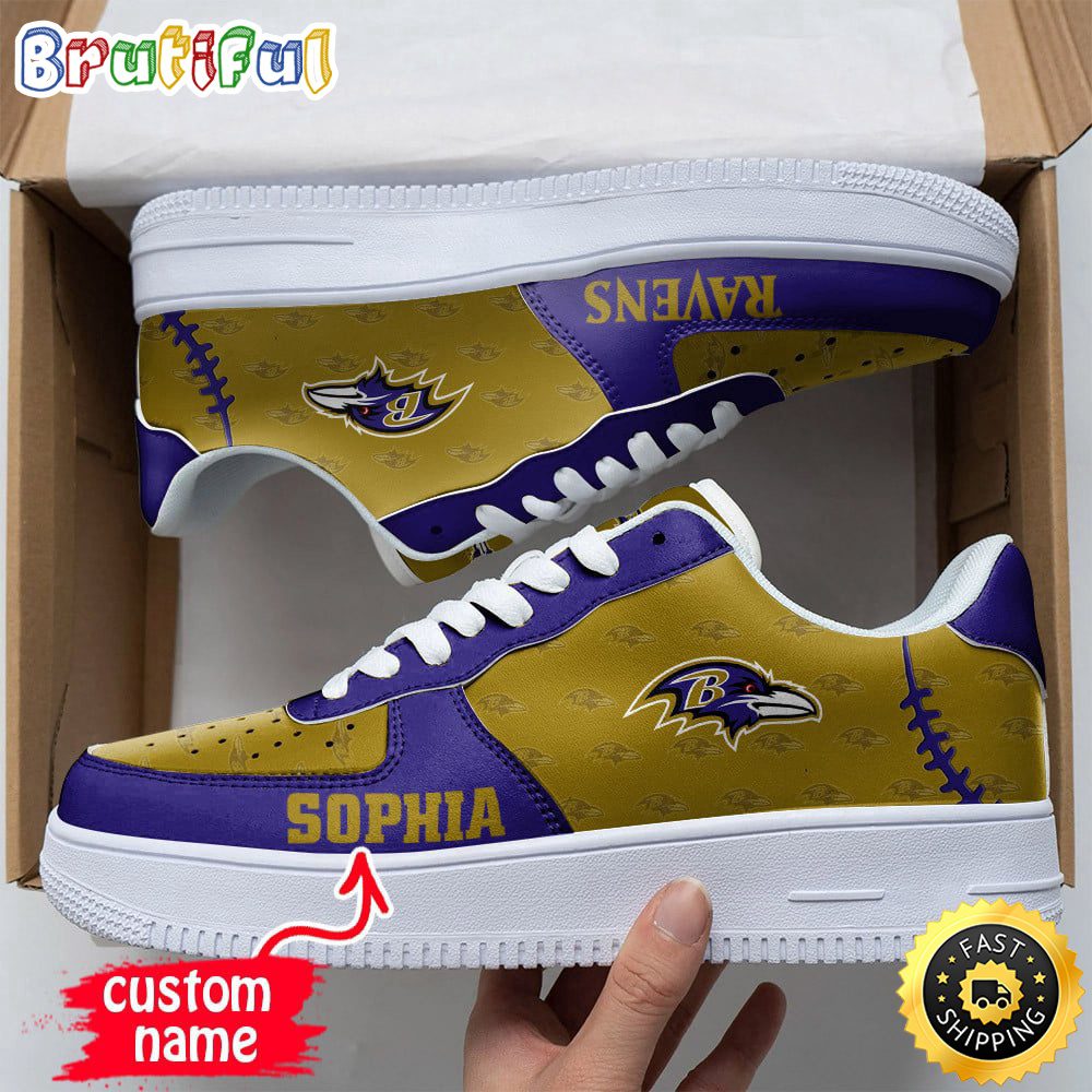 JWFancy Baltimore Ravens Air Low-Top Sneakers Shoes For Men And Women