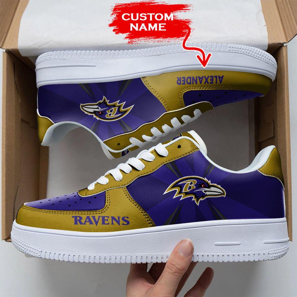 JWFancy Baltimore Ravens Air Low-Top Sneakers Shoes For Men And Women