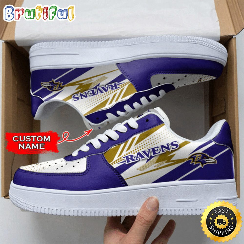 JWFancy Baltimore Ravens Air Low-Top Sneakers Shoes For Men And Women