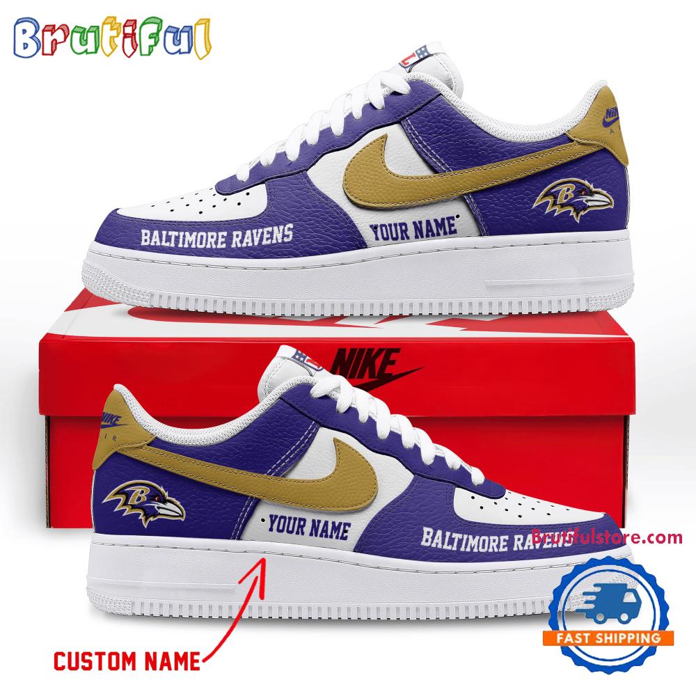 JWFancy Baltimore Ravens Air Low-Top Sneakers Shoes For Men And Women