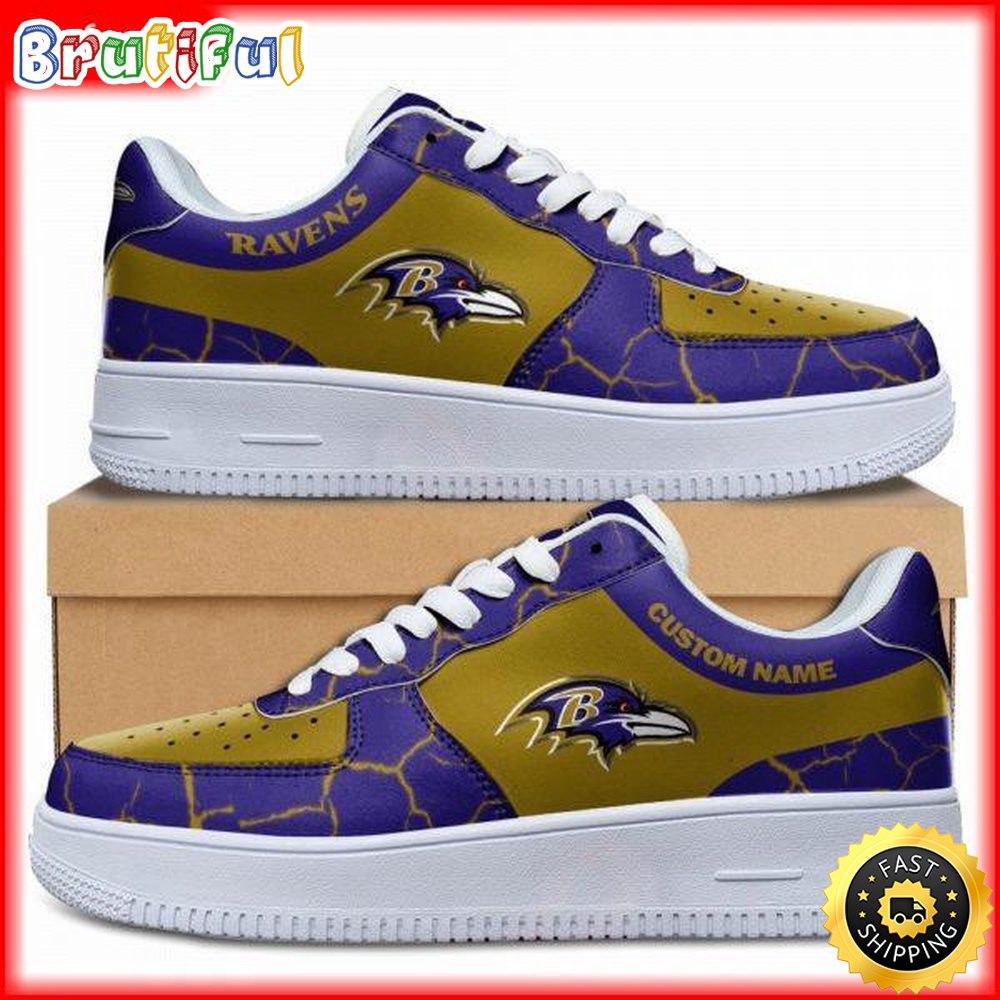 JWFancy Baltimore Ravens Air Low-Top Sneakers Shoes For Men And Women