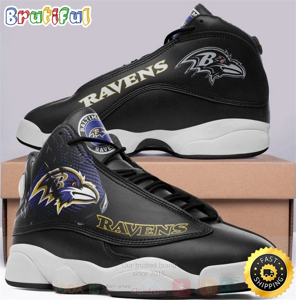 JWFancy Baltimore Ravens  AJ13 Sneakers Shoes For Men And Women