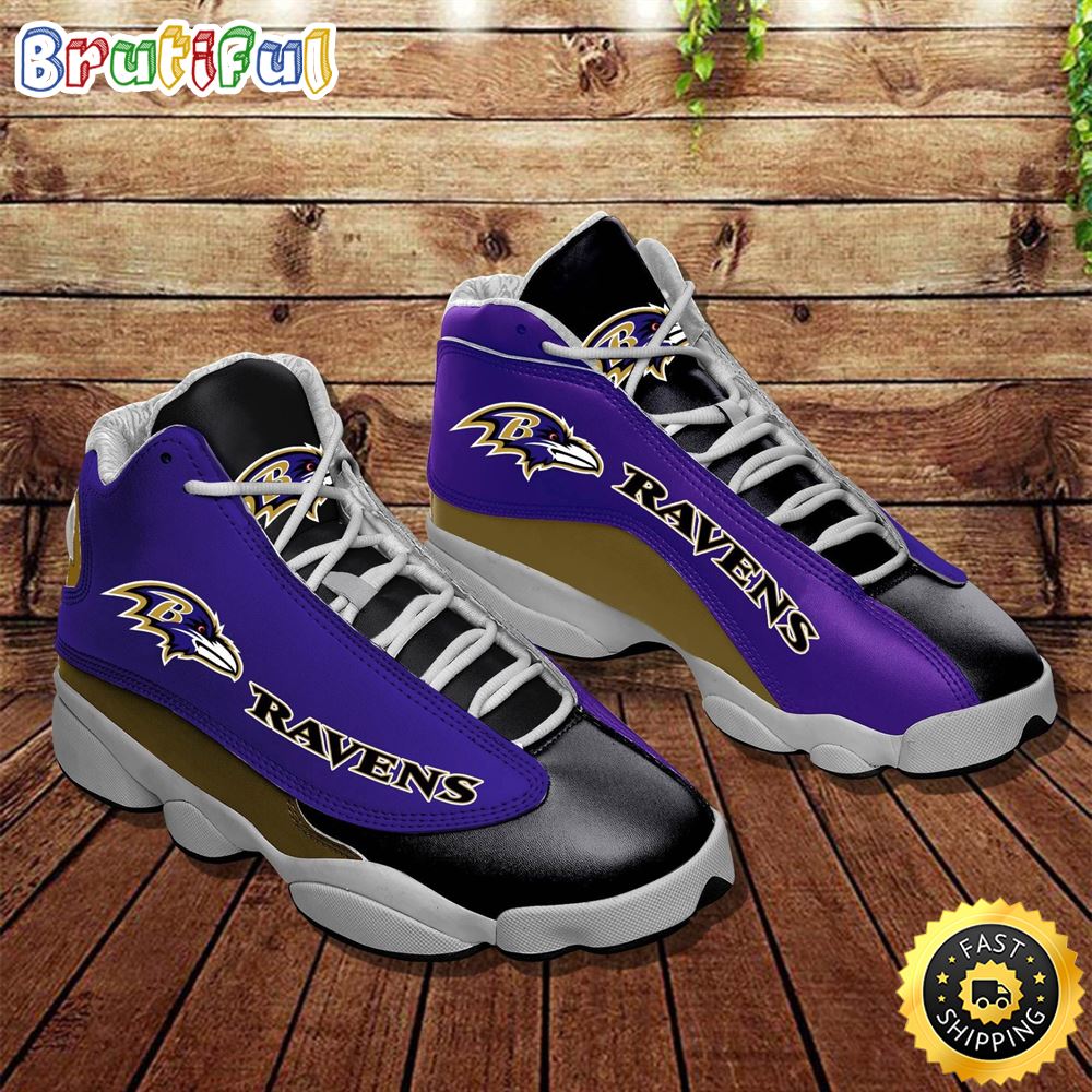 JWFancy Baltimore Ravens AJ13 Sneakers Shoes For Men And Women