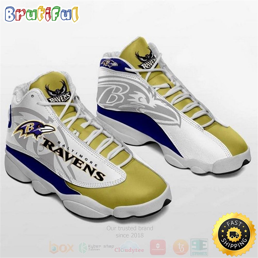JWFancy Baltimore Ravens  AJ13 Sneakers Shoes For Men And Women