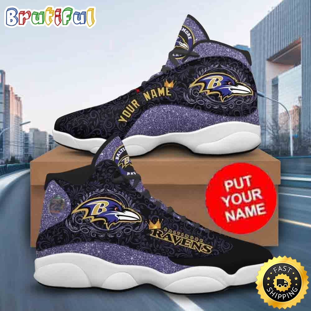 JWFancy Baltimore Ravens AJ13 Sneakers Shoes For Men And Women