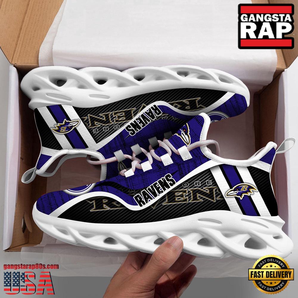 JWFancy Baltimore Ravens Max Soul Shoes Sneakers For Men And Women