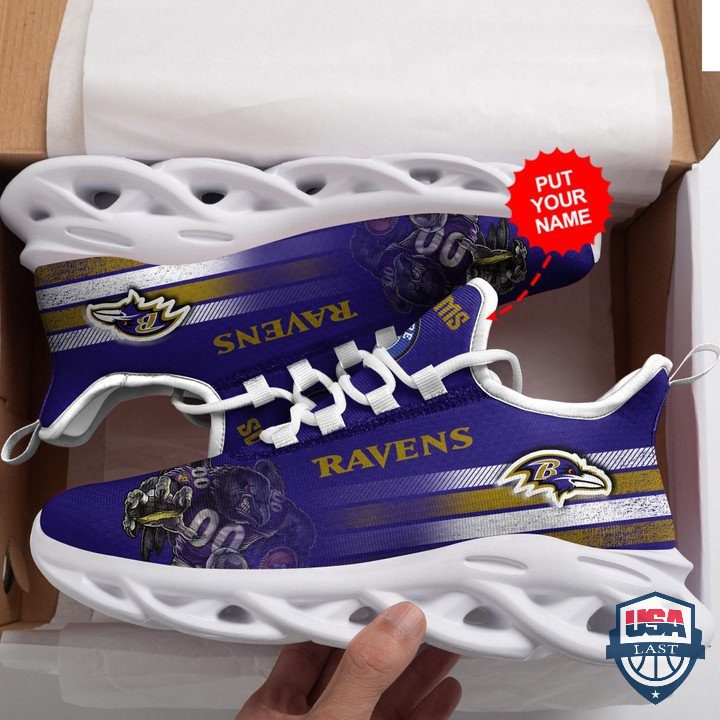 JWFancy Baltimore Ravens Max Soul Shoes Sneakers For Men And Women