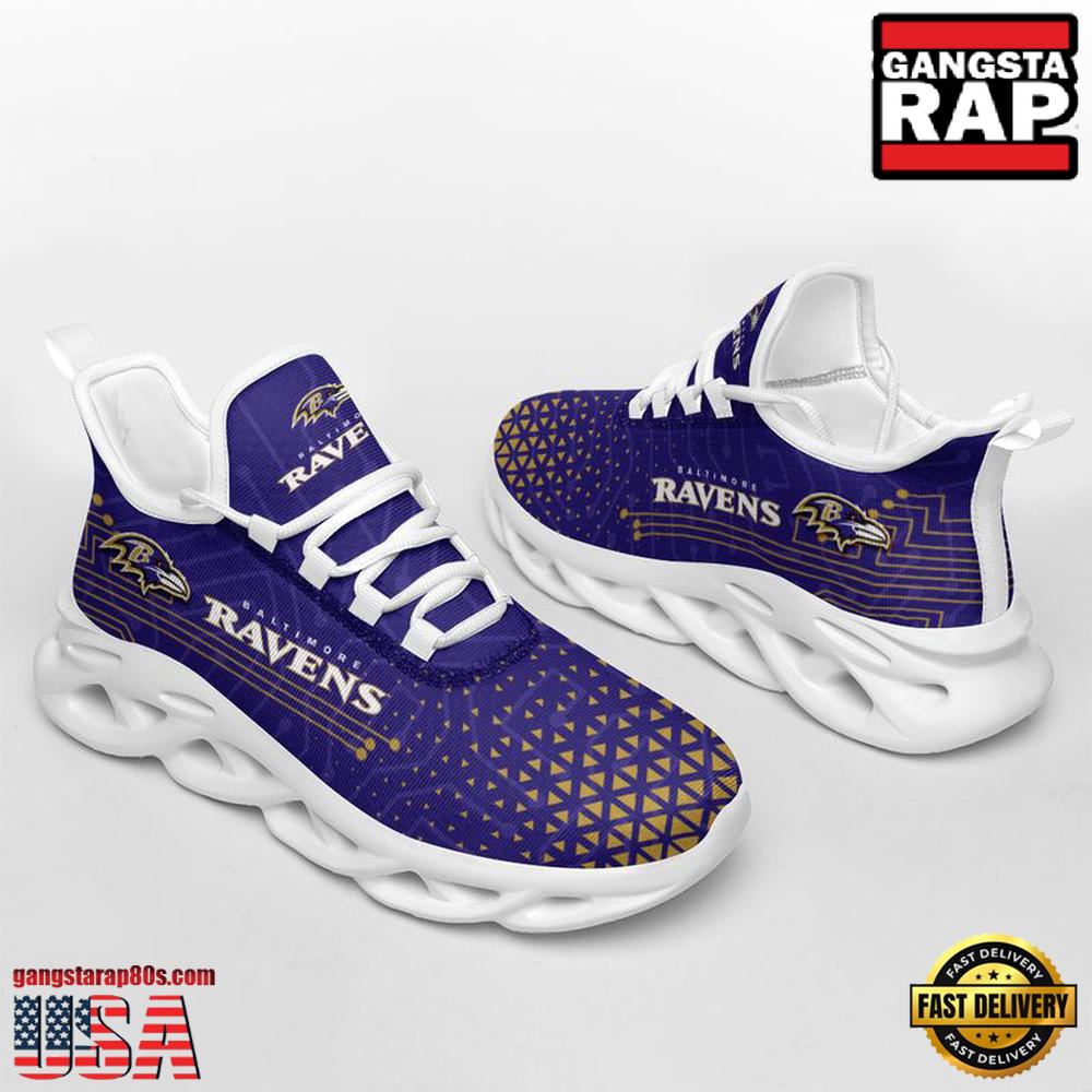 JWFancy Baltimore Ravens Max Soul Shoes Sneakers For Men And Women