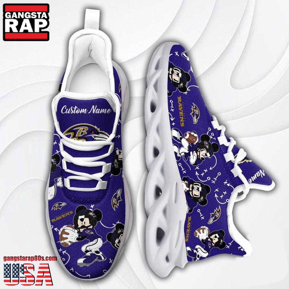 JWFancy Baltimore Ravens Max Soul Shoes Sneakers For Men And Women
