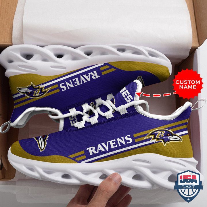 JWFancy Baltimore Ravens Max Soul Shoes Sneakers For Men And Women