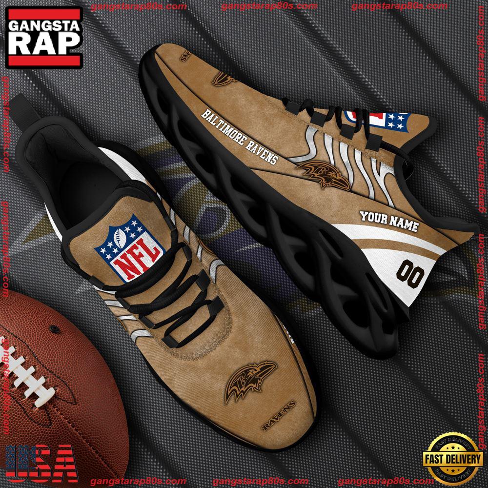 JWFancy Baltimore Ravens Max Soul Shoes Sneakers For Men And Women