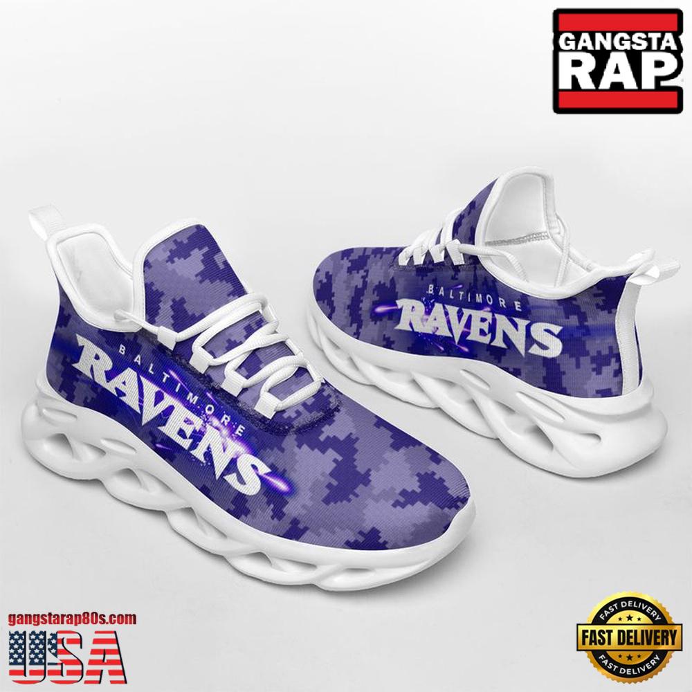 JWFancy Baltimore Ravens Max Soul Shoes Sneakers For Men And Women