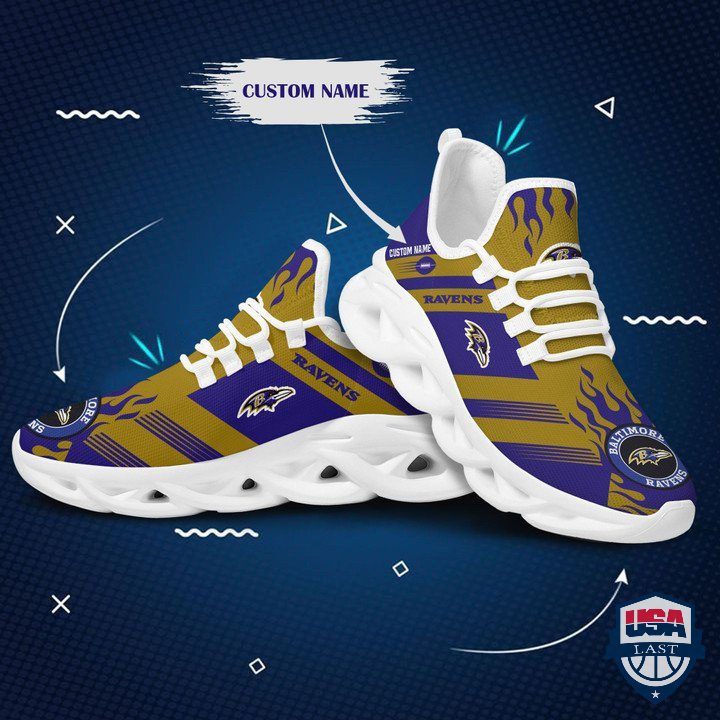 JWFancy Baltimore Ravens Max Soul Shoes Sneakers For Men And Women