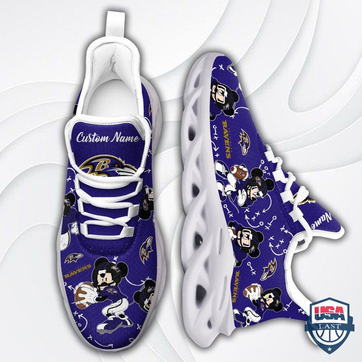 JWFancy Baltimore Ravens Max Soul Shoes Sneakers For Men And Women